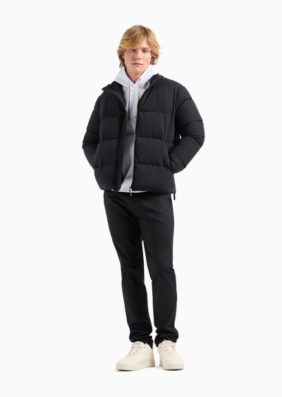 EMPORIO ARMANI Quilted nylon, full-zip puffer jacket outlook