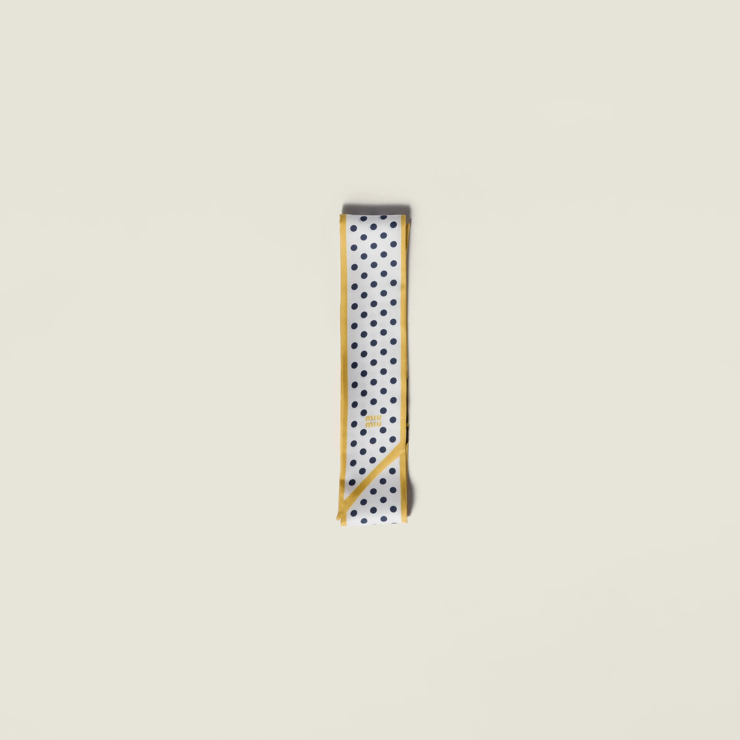 Printed twill scarf - 1
