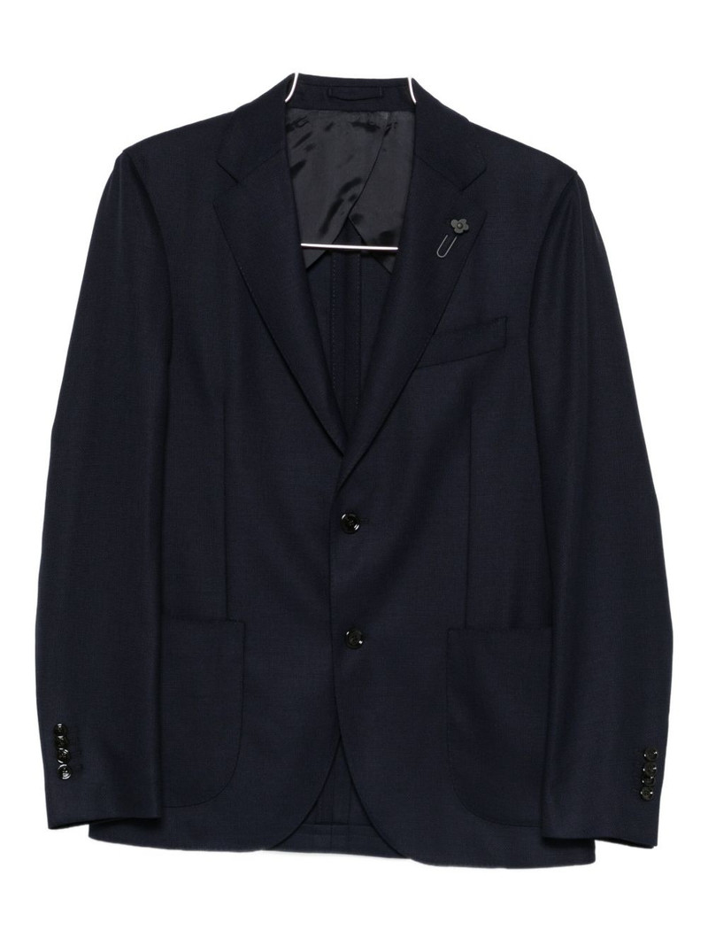 virgin wool single-breasted blazer 1
