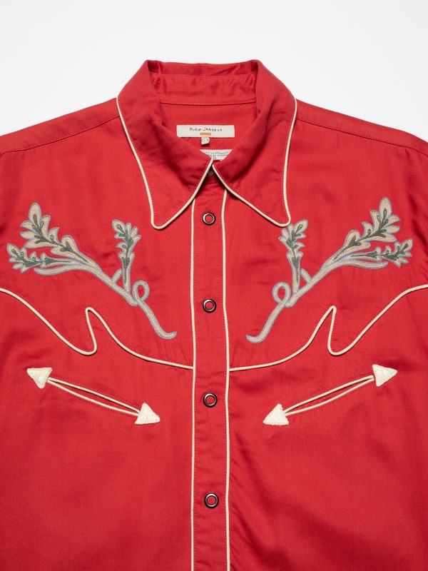 Gonzo Vines Cowboy Shirt Red - 4