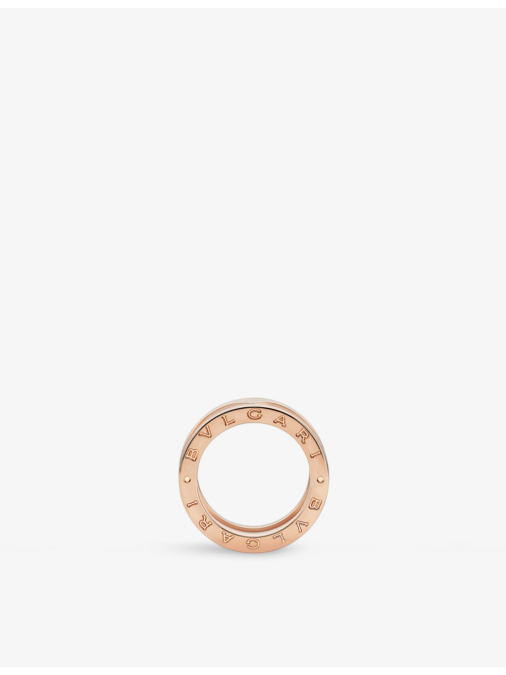 B.zero1 18ct rose-gold and ceramic ring - 3