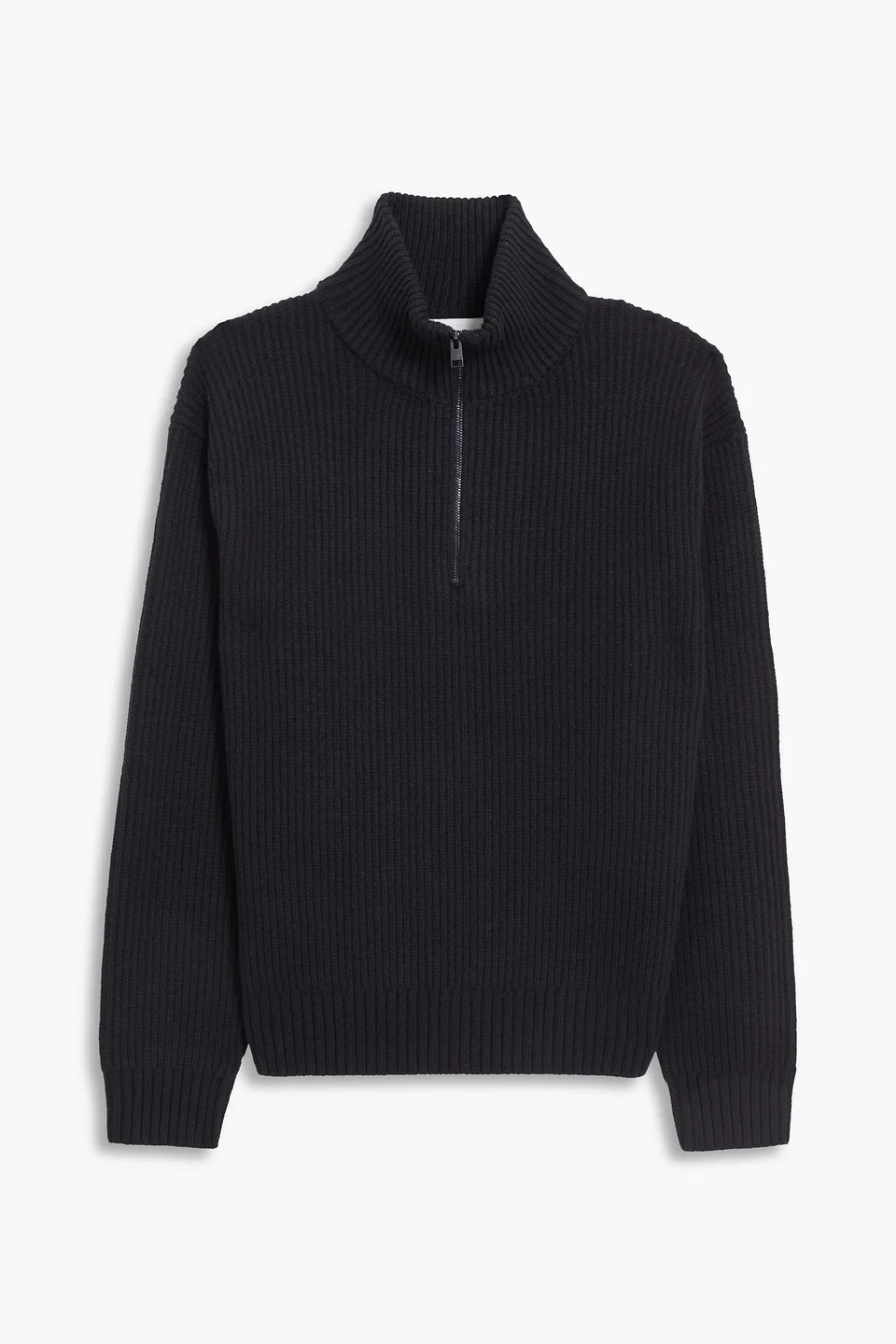 The Essential ribbed wool half-zip sweater - 1