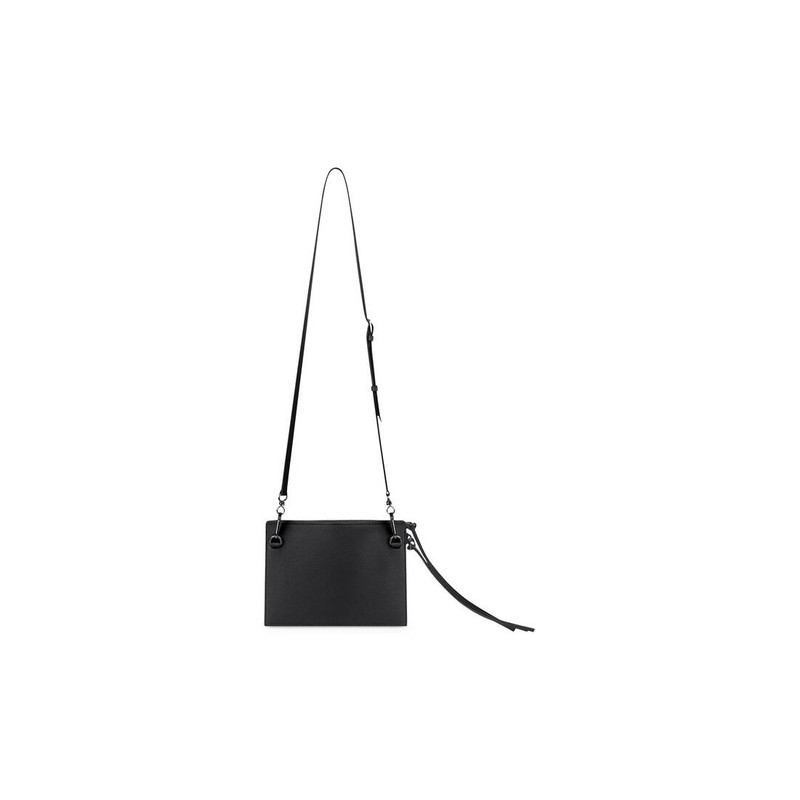 BALENCIAGA Men's Neo Classic Small Pouch With Strap in Black outlook