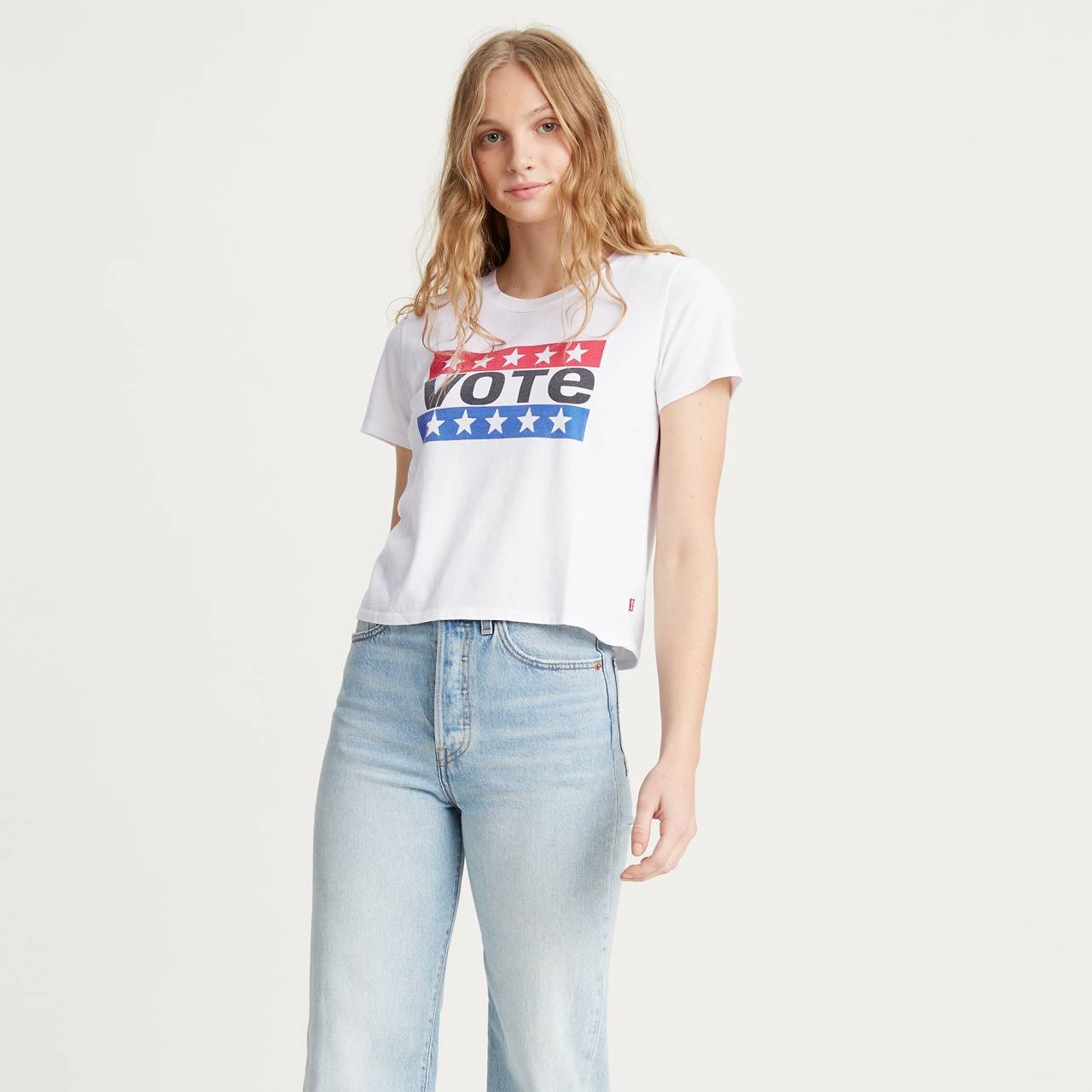 LEVI'S® X VOTE CROPPED SURF TEE SHIRT - 1