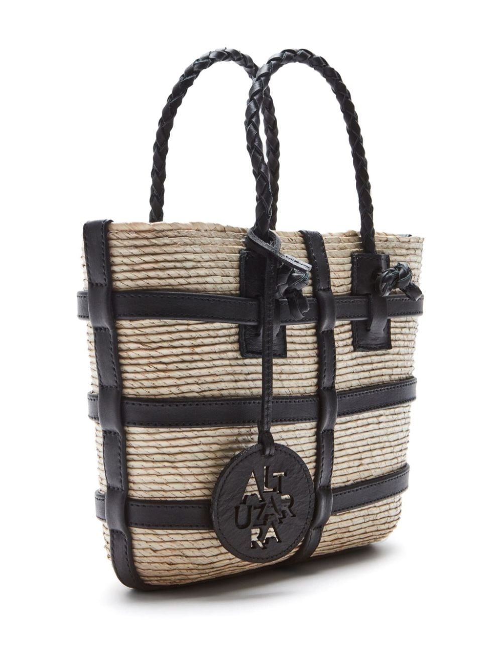 mini Watermill raffia tote bag - 2