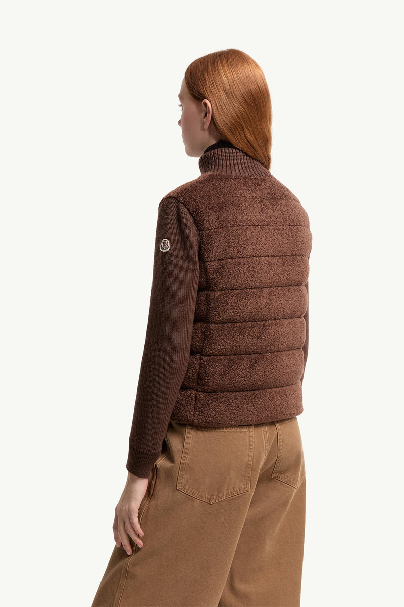 Padded Teddy & Wool Zip-Up Cardigan 5