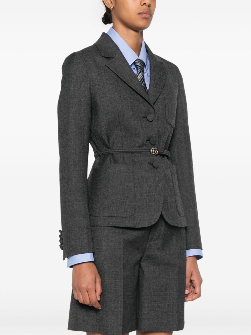 wool blazer - 3