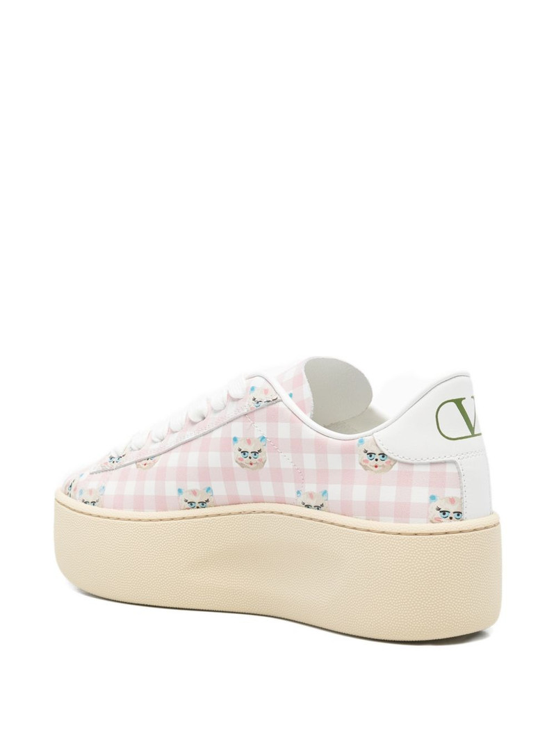 gingham platform sneakers 3