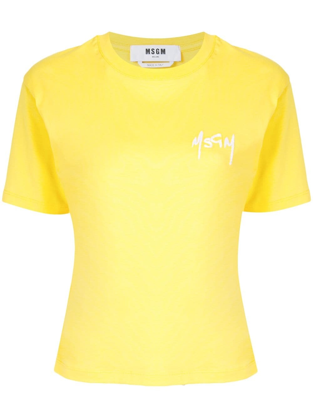 logo-embroidered T-shirt - 1