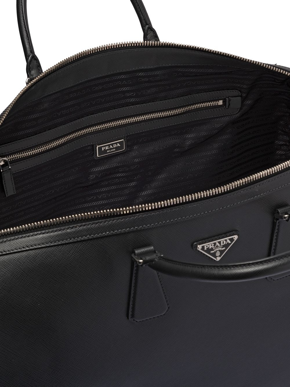 Saffiano leather duffle bag - 5