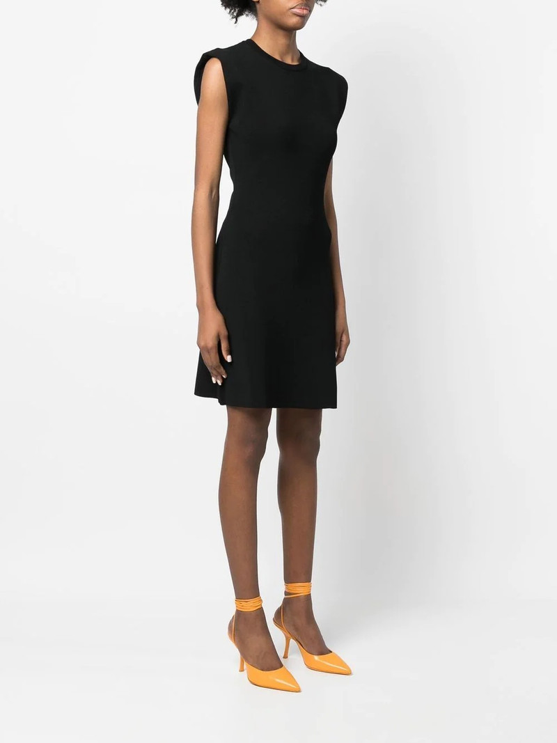 fine-ribbed sleeveless mini dress 3