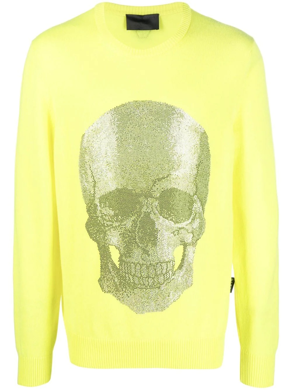 Skull logo knitted sweater - 1