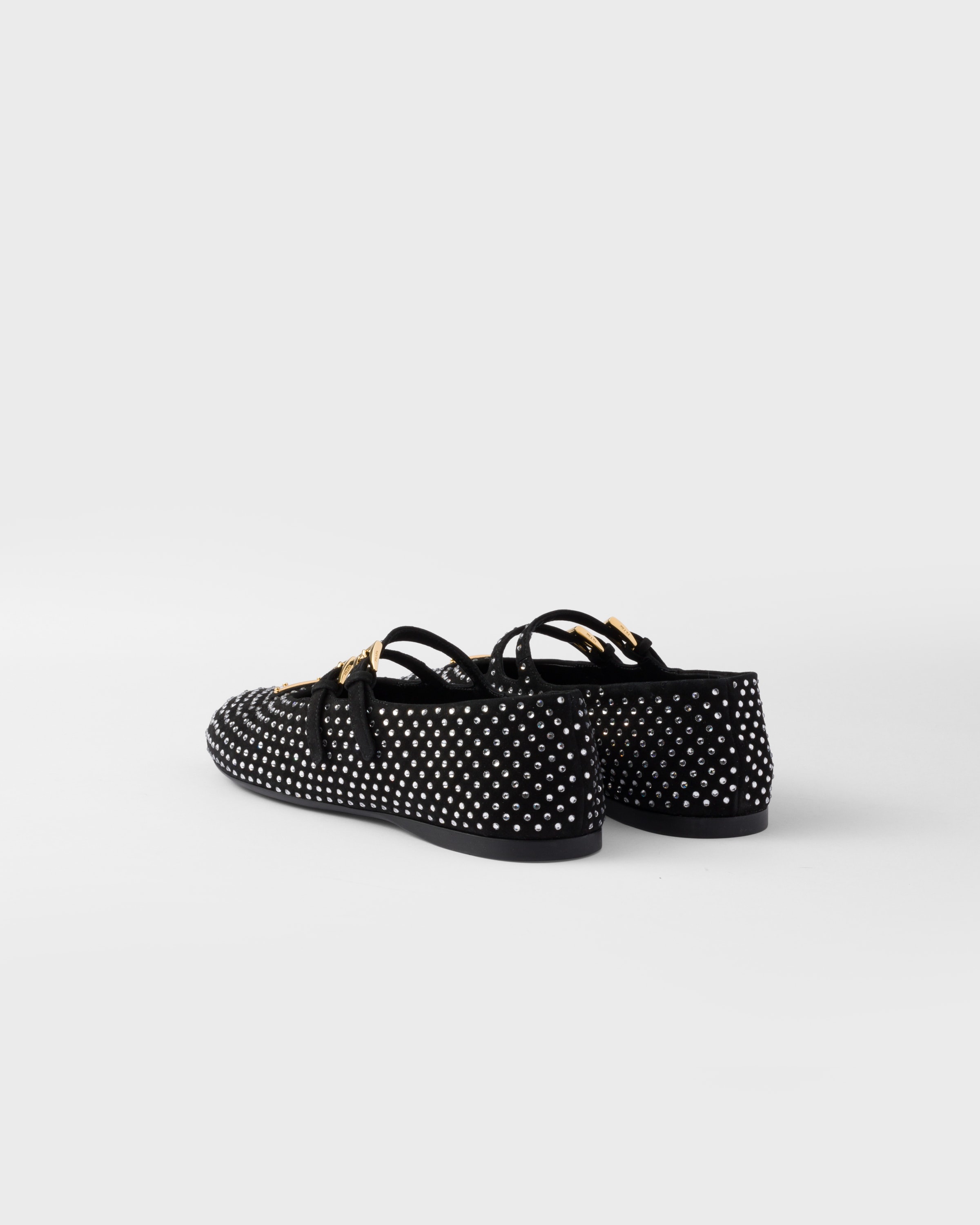 Prada Suede ballerinas with crystals | REVERSIBLE