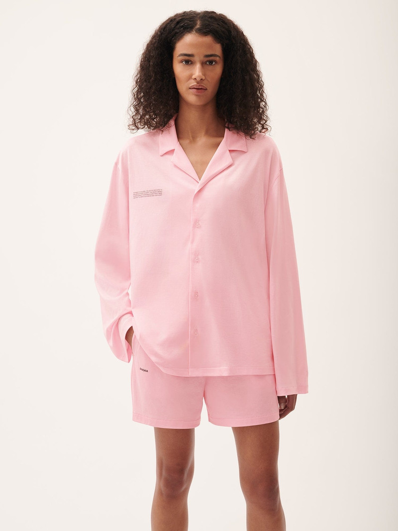 Womens 365 Lightweight Short Pyjama Shorts Set  - Magnolia Pink 1