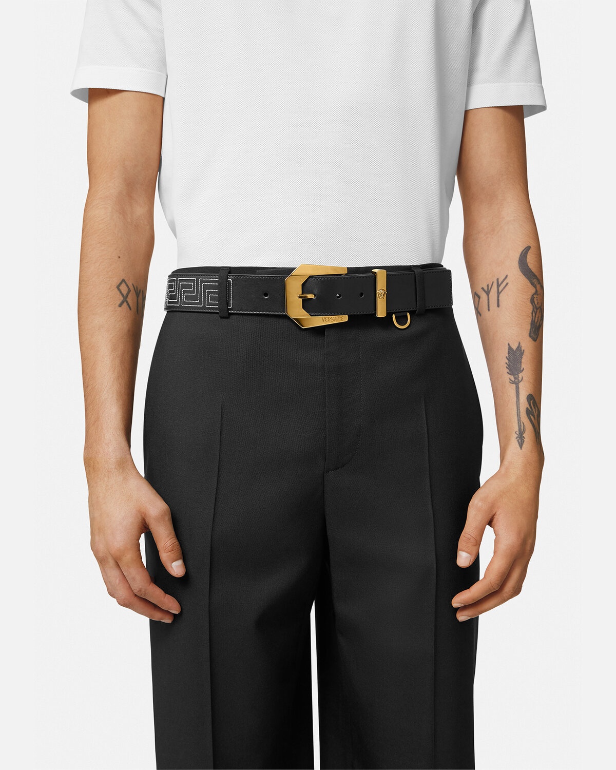 Greca Leather Belt - 3