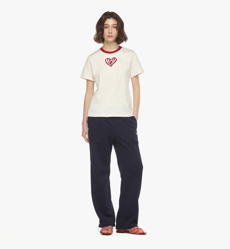 MCM Heart Logo T-Shirt in Organic Cotton outlook