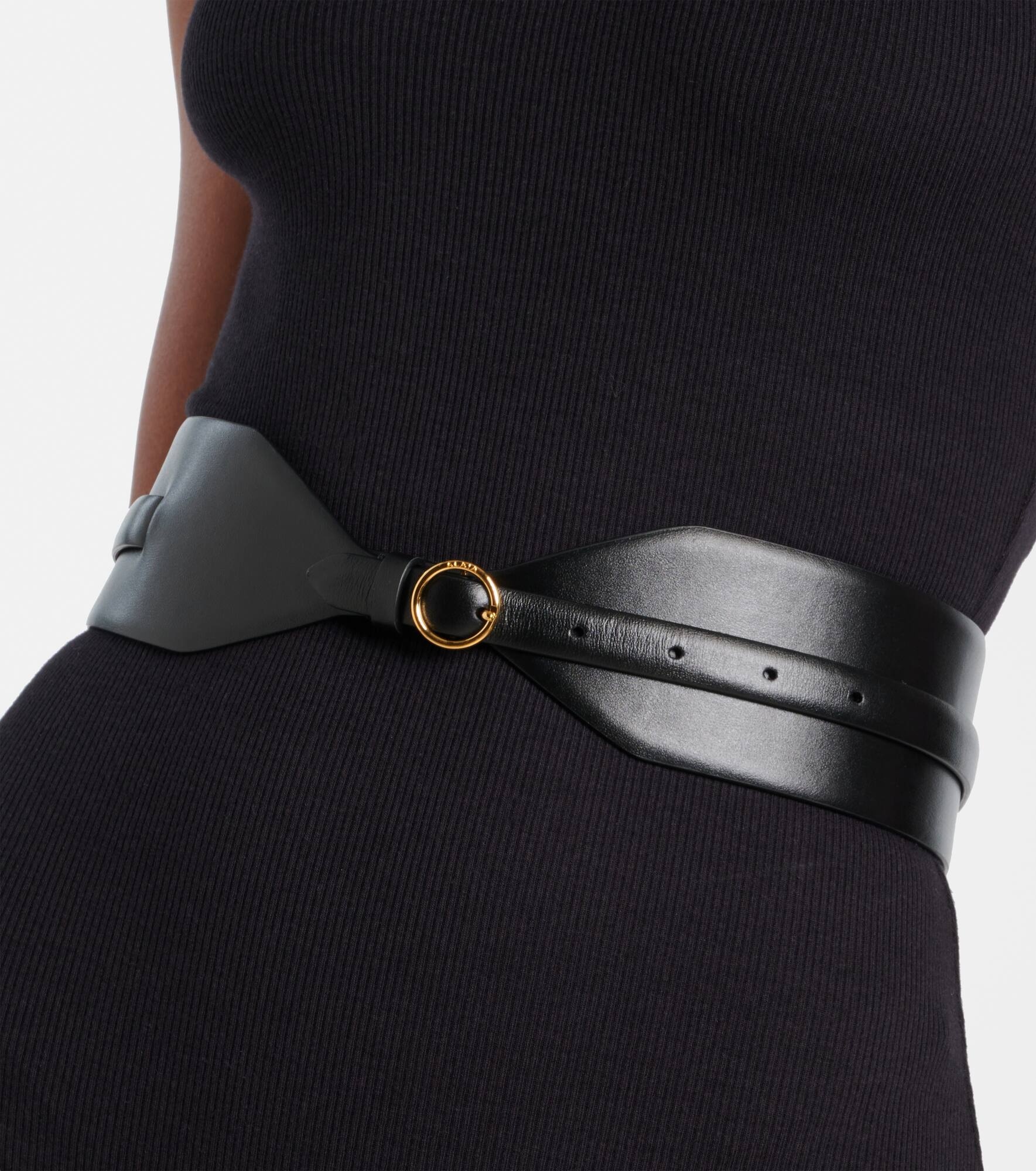 Double Large leather belt - 2