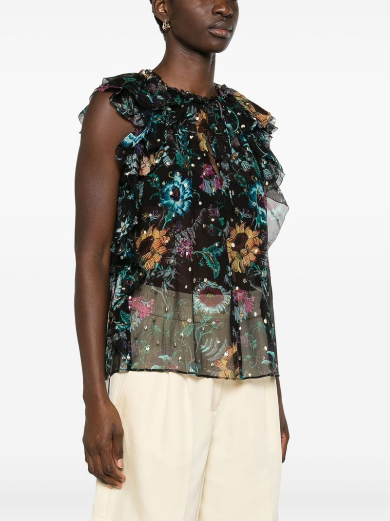 Dominique floral-print top 3