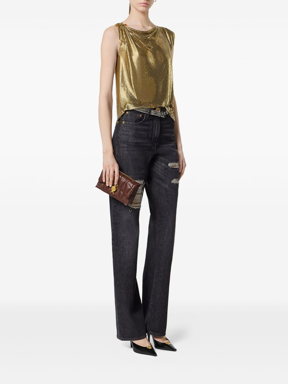 safety pin mesh top - 2