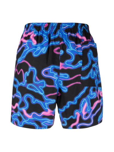 Valentino Neon-print swim shorts outlook