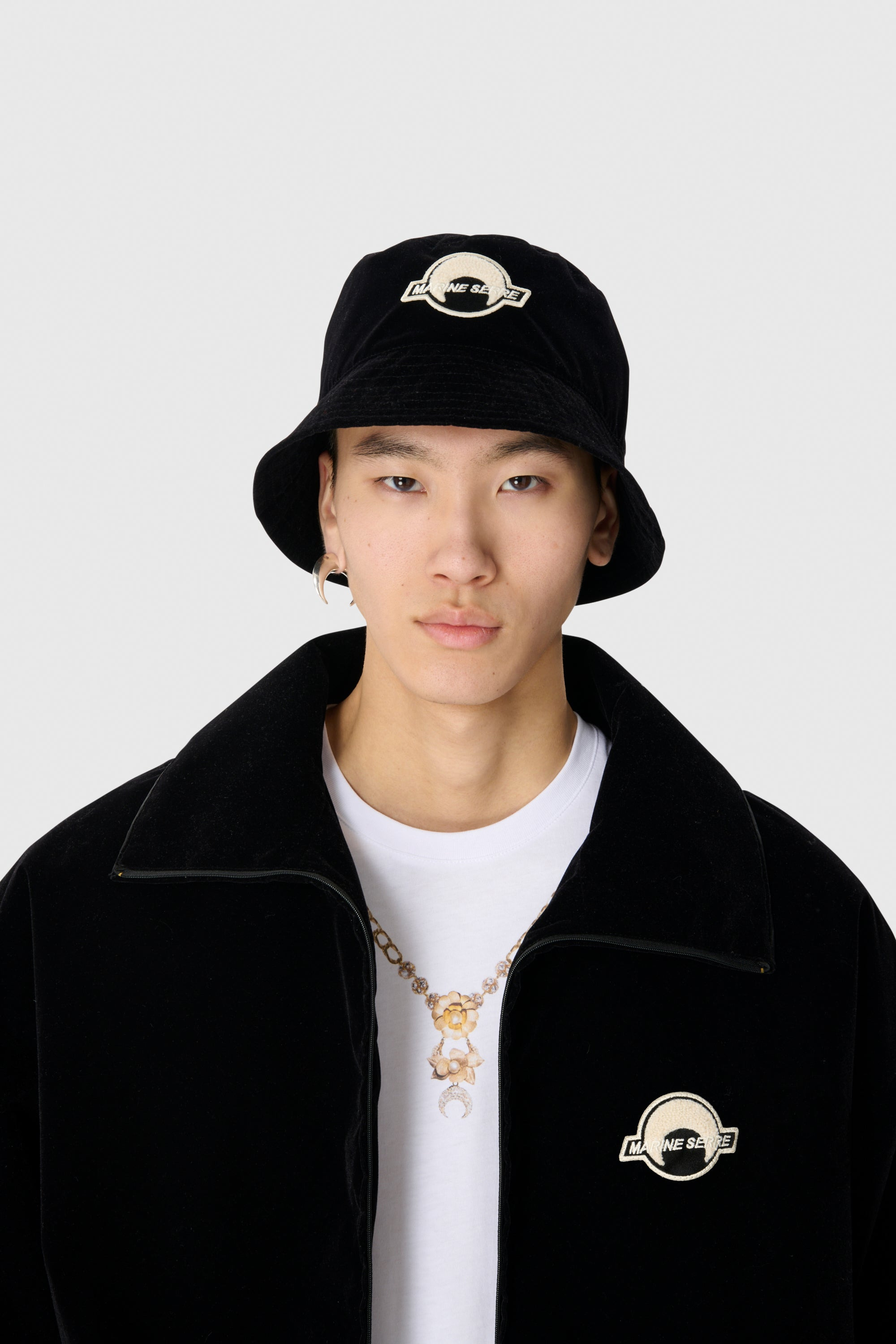 VELVET NYLON BUCKET HAT - 2