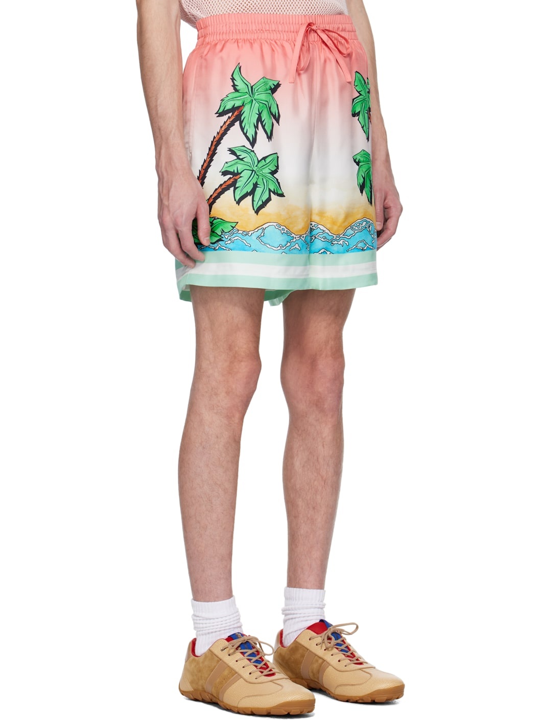 Multicolor Tennis Club Silk Shorts - 2