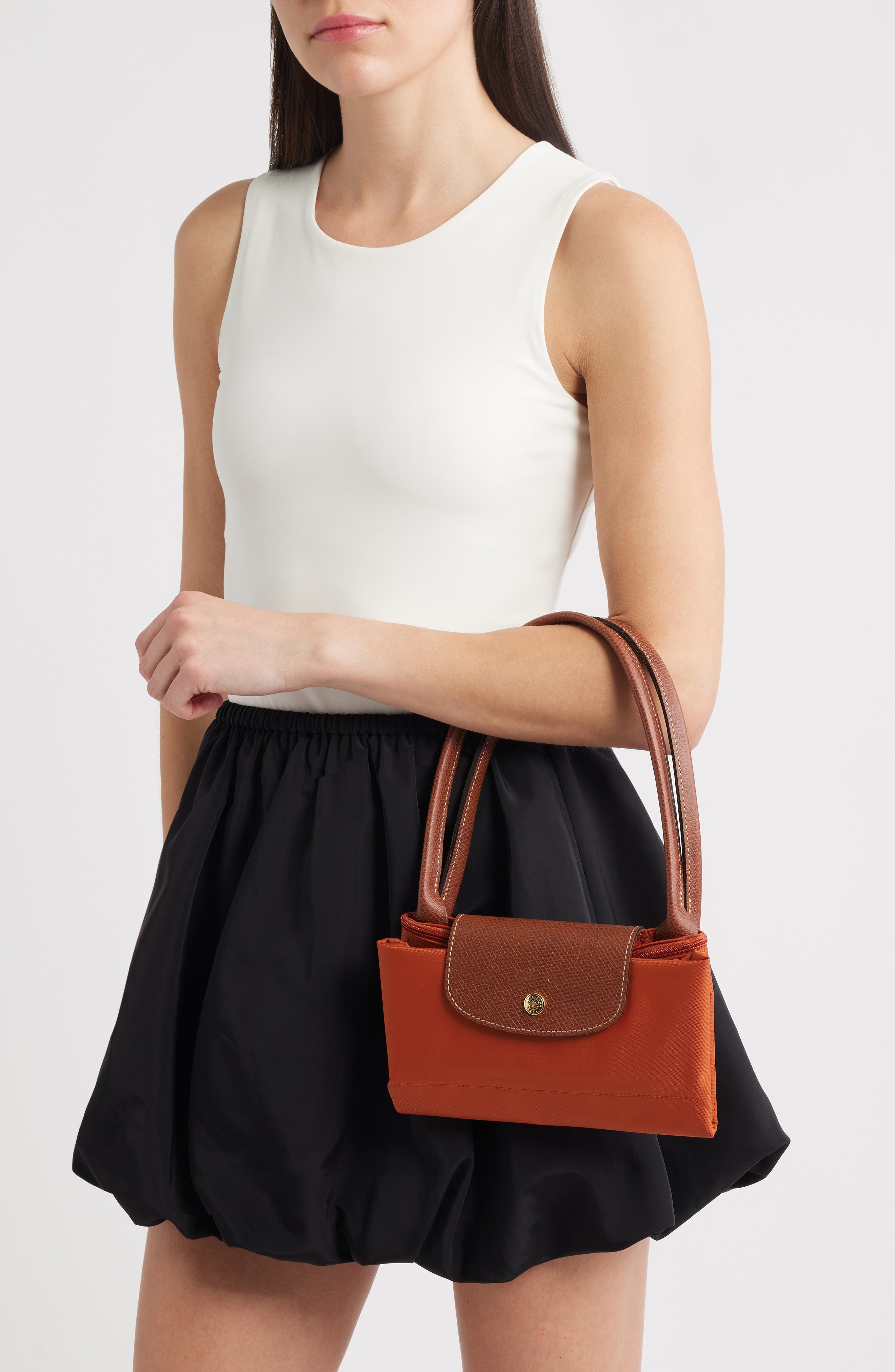 Longchamp Medium Le Pliage Nylon Shoulder Tote in Brick at Nordstrom - 2