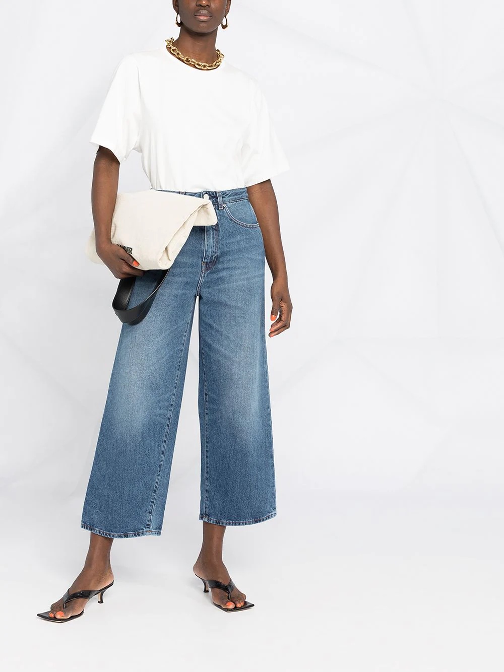 cropped wide-leg jeans - 2