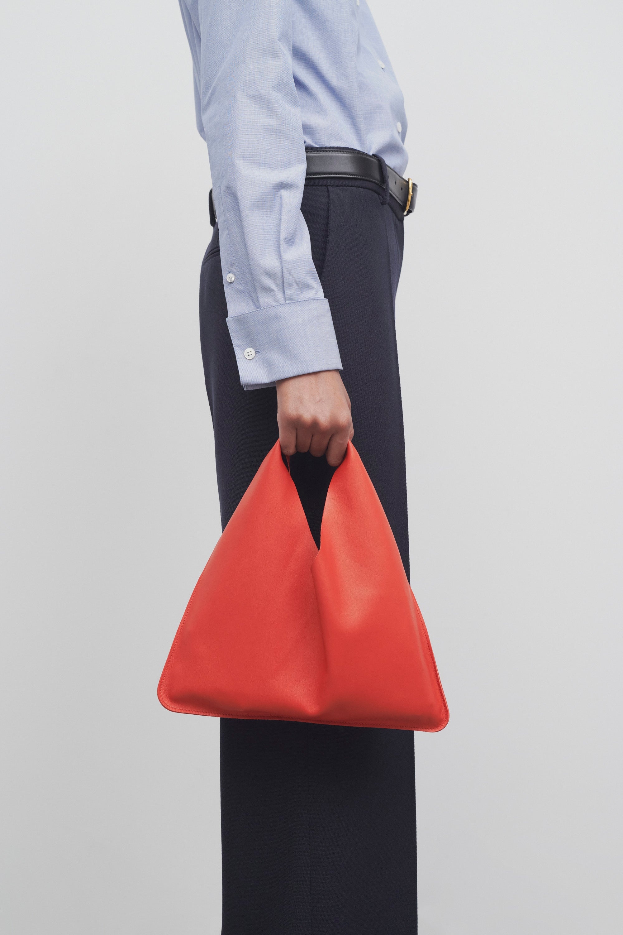 The Row Small Bindle Bag in Leather | REVERSIBLE