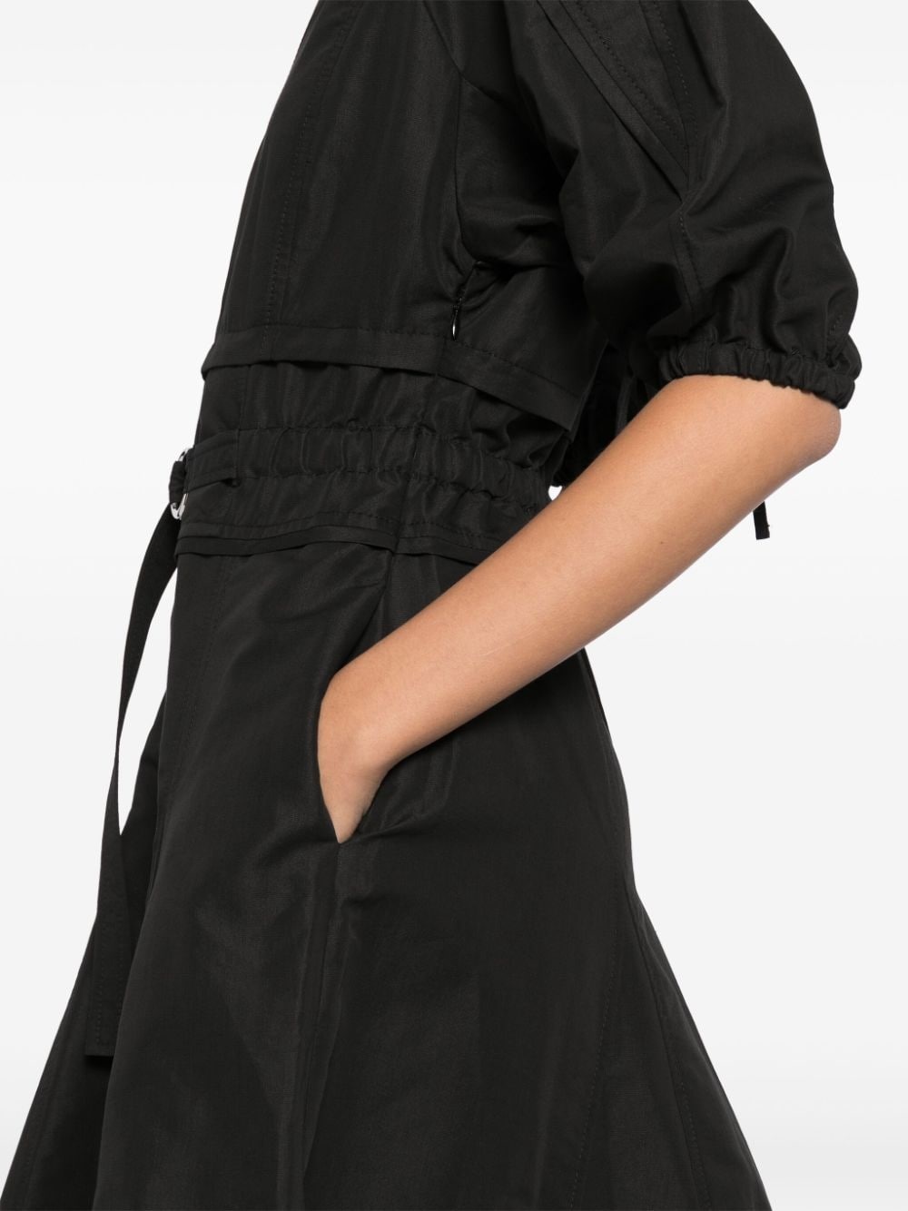 gathered sleeves dress - 5