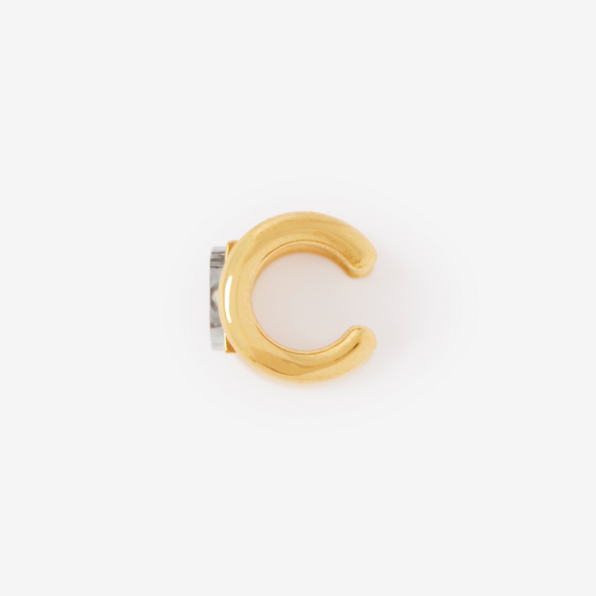 Gold and Palladium-plated Monogram Motif Ear Cuff - 2