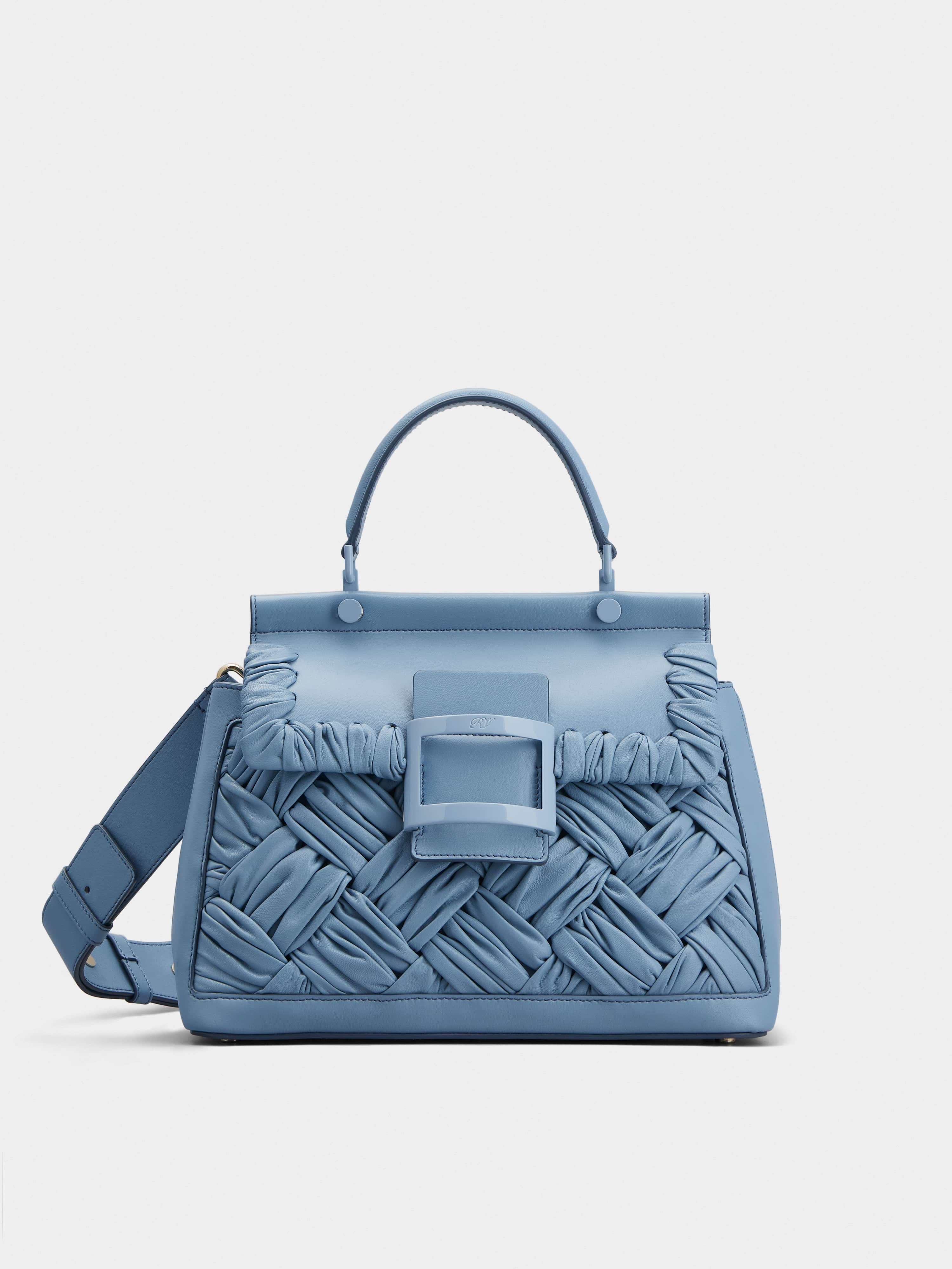 Viv' Cabas Foulard Lacquered Buckle Bag in Soft Leather 1