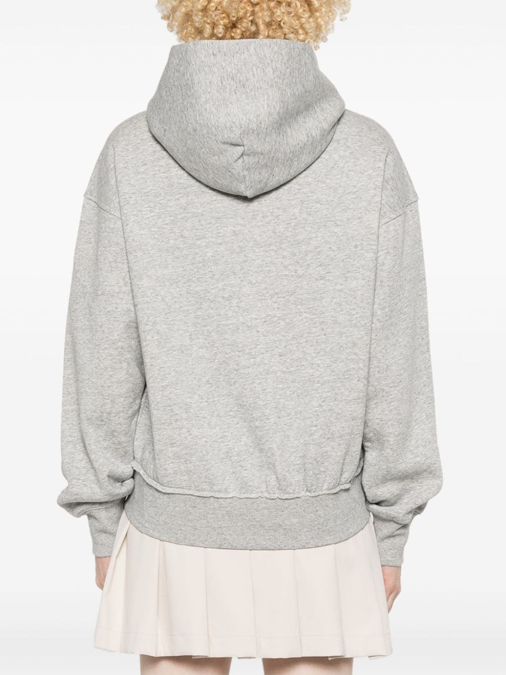 embroidered-logo hoodie - 4