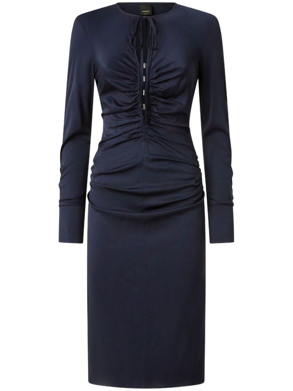 ruched midi dress - 1