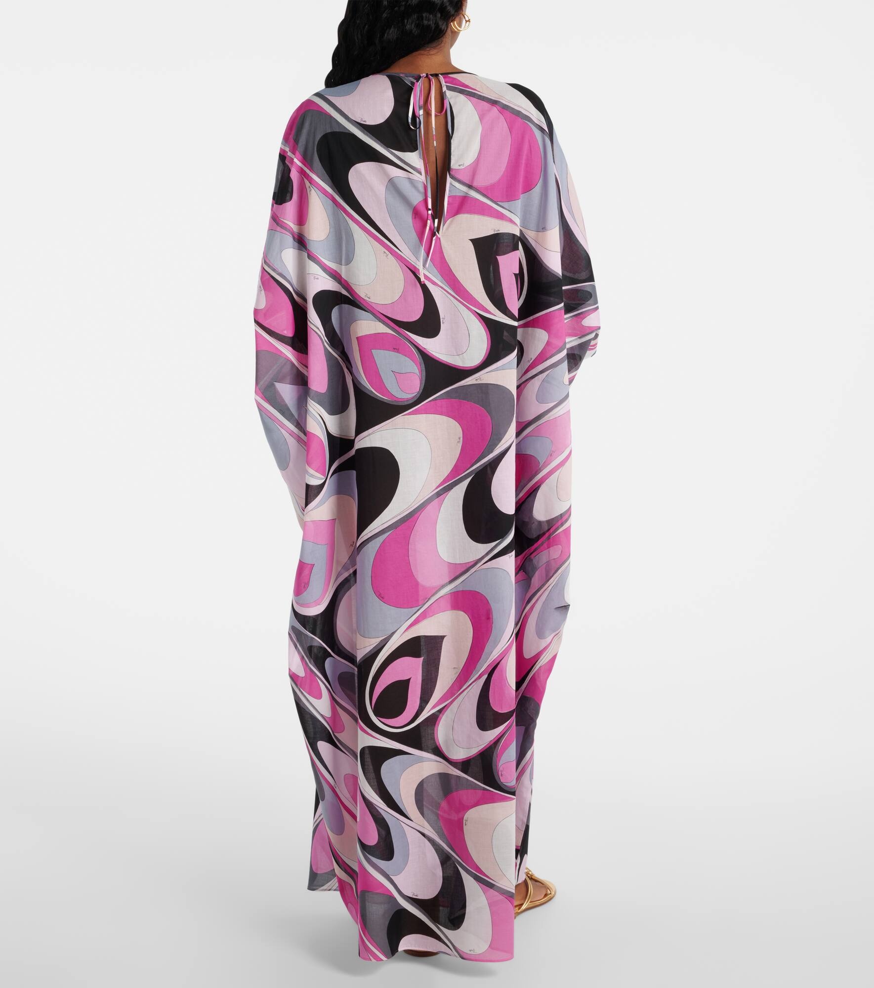 Onde cotton muslin kaftan - 3