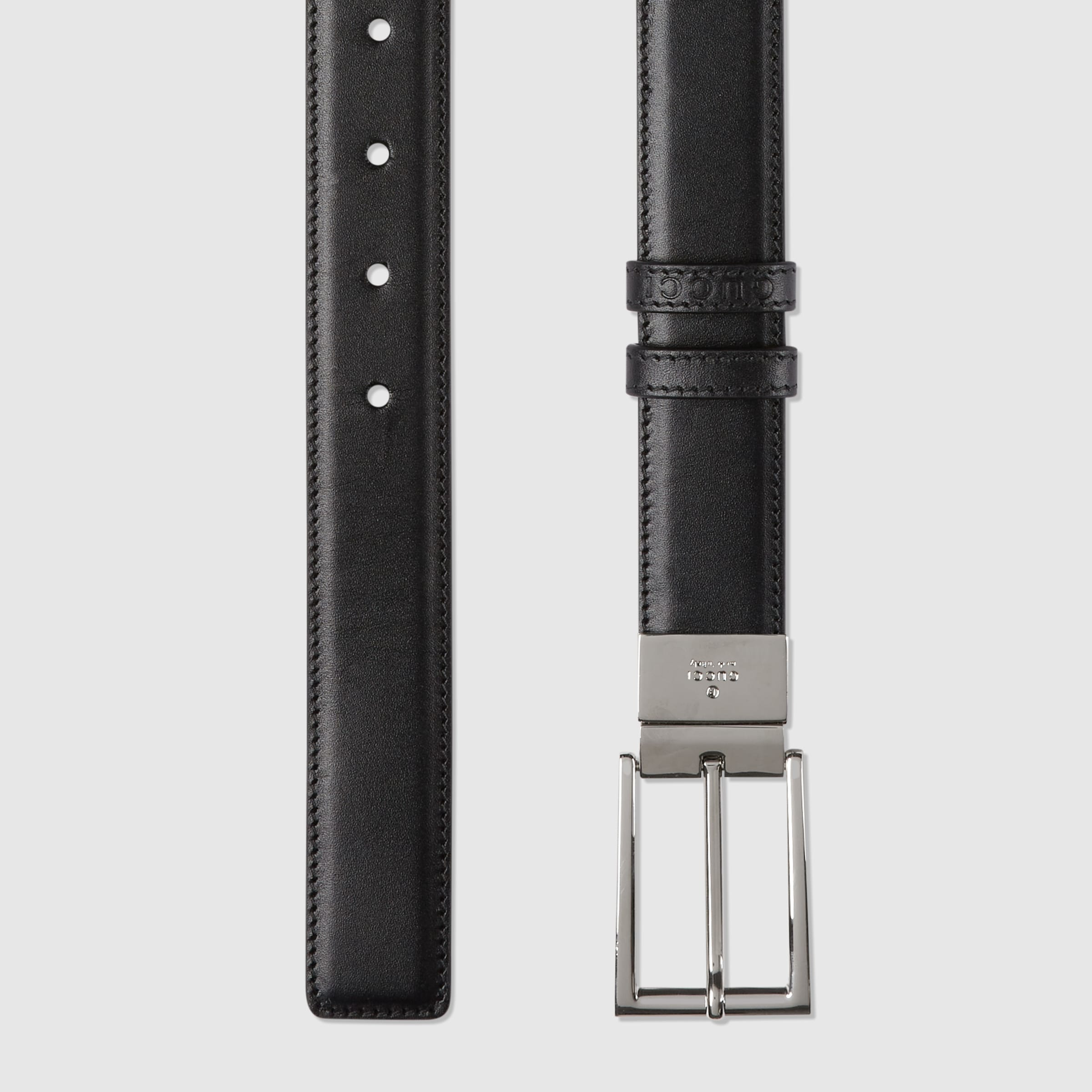 Reversible belt with rectangular buckle - 5
