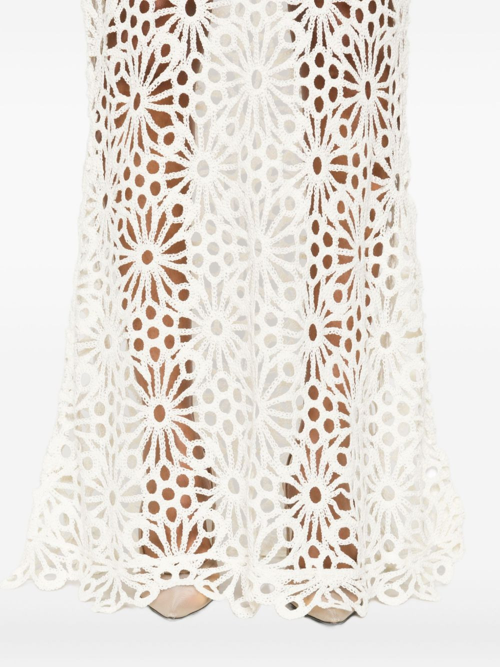 Obie floral-lace maxi skirt - 5