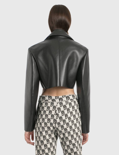 We11done Faux Leather Short Jacket outlook