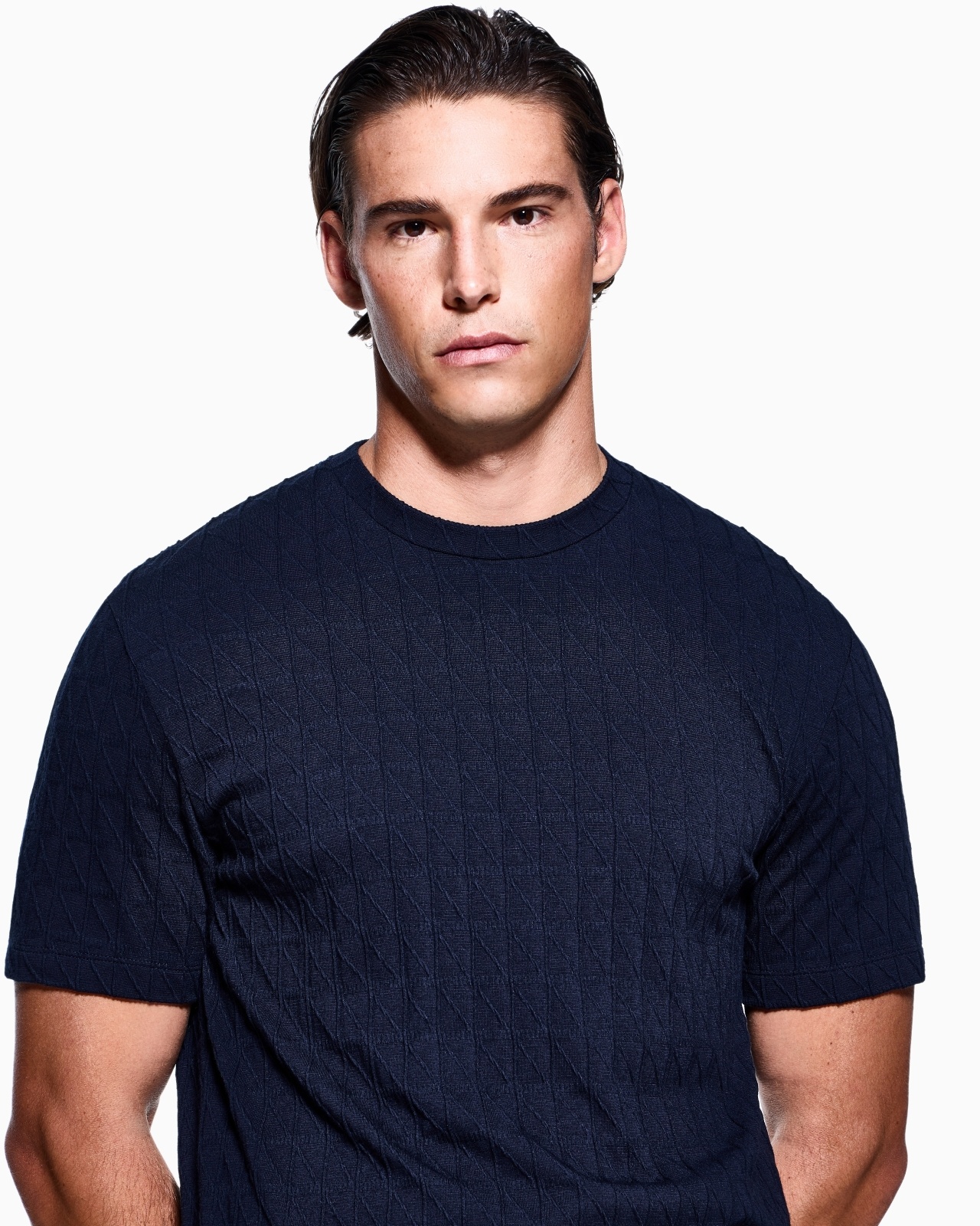 ASV STRETCH CASHMERE AND VISCOSE-BLEND CREW-NECK T-SHIRT - 5