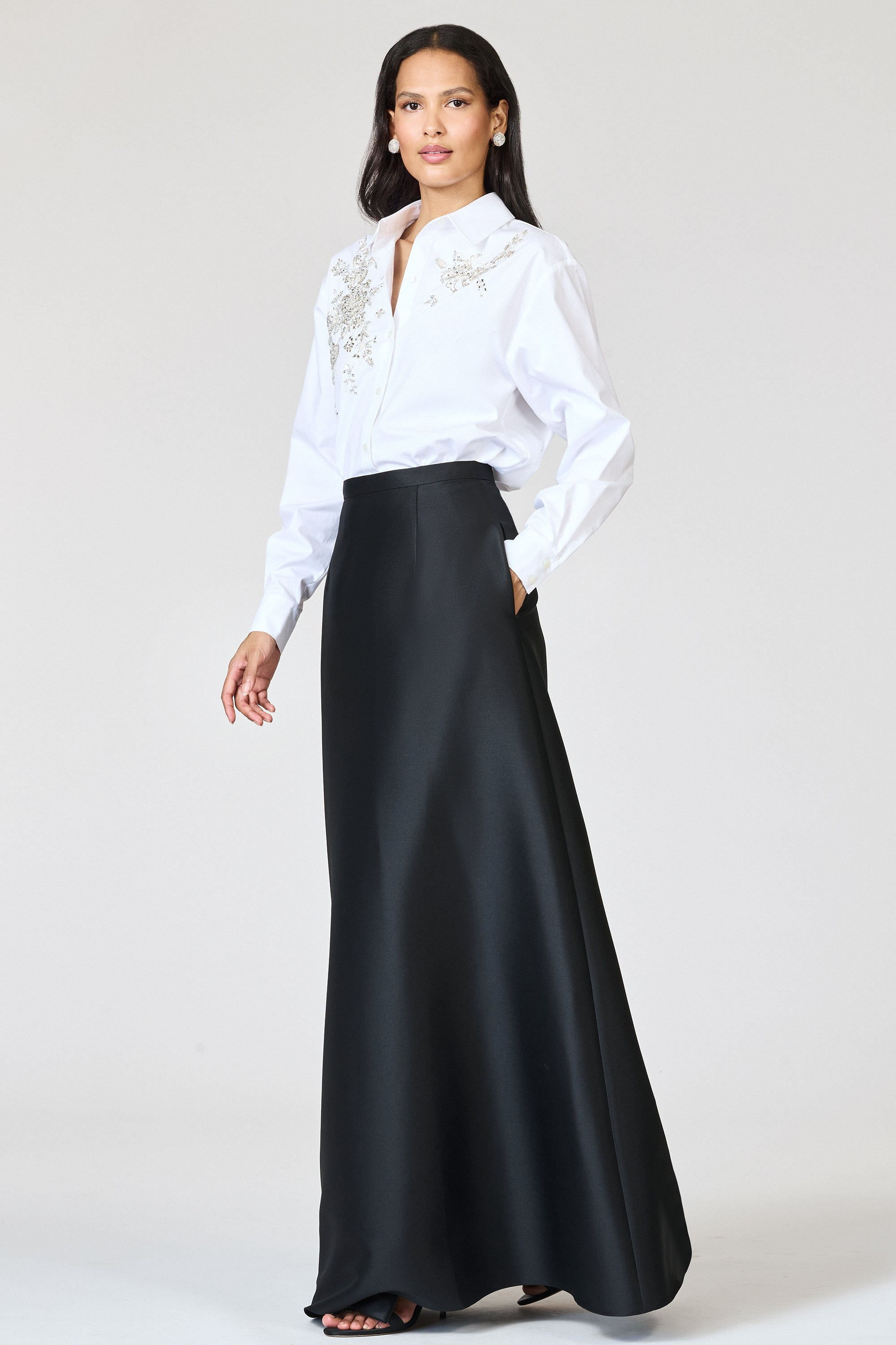 EMBELLISHED TATIA TOP - WHITE - 3
