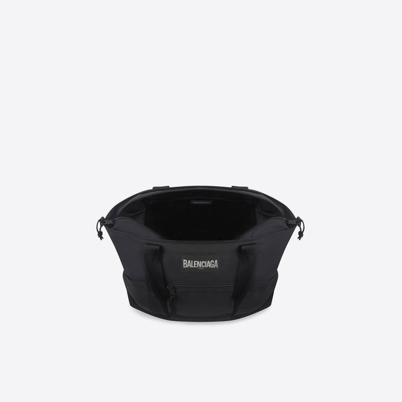 Men's Oversized Large Shopper Tote Bag in Black 3