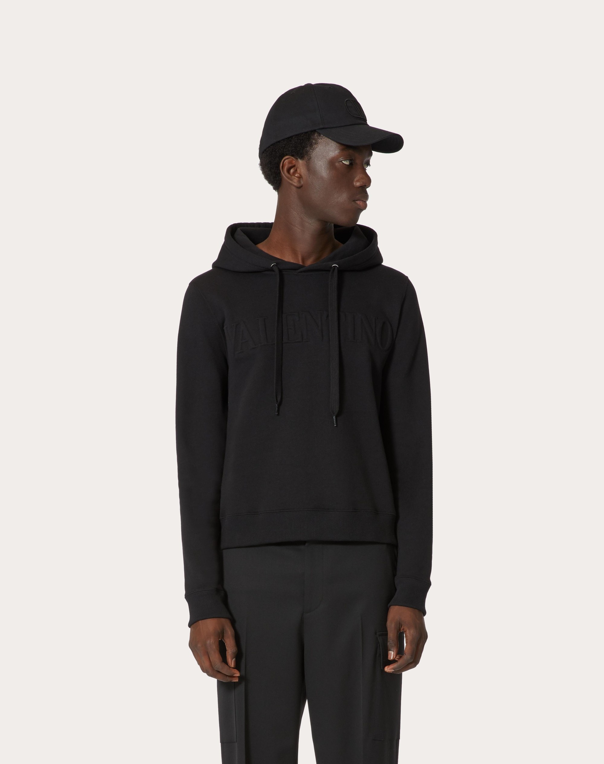 SWEATSHIRT WITH VALENTINO EMBOSSED - 3