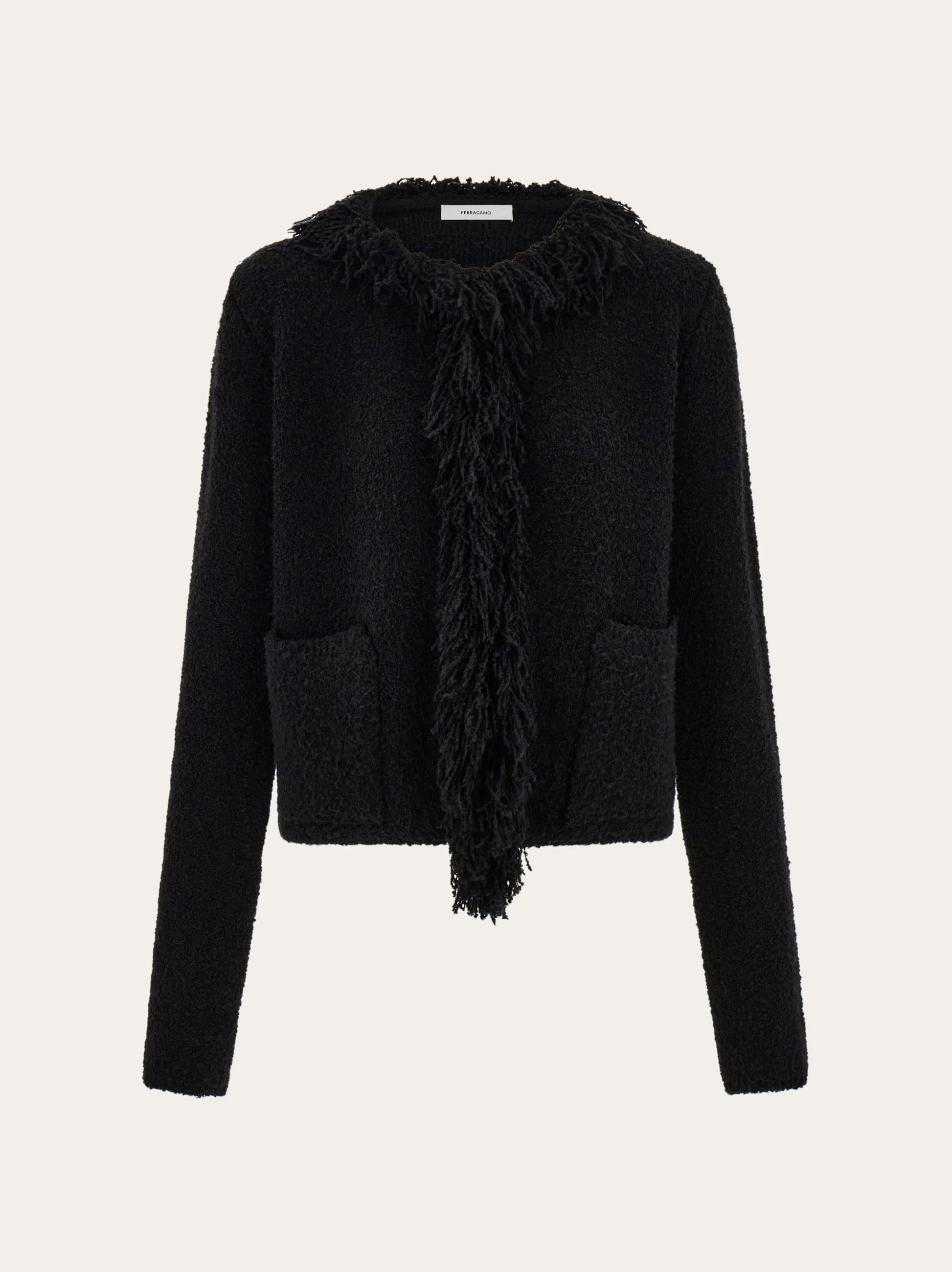 Cardigan with fringe detail - 1