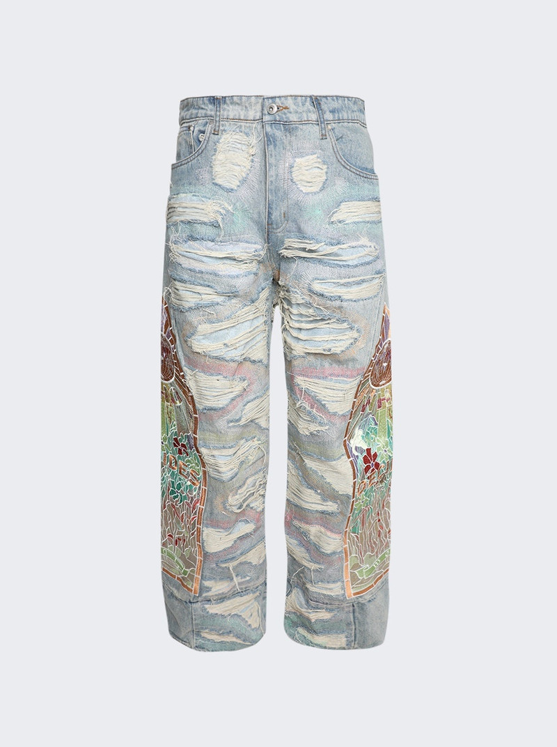 Embroidery Denim Multicolor 1