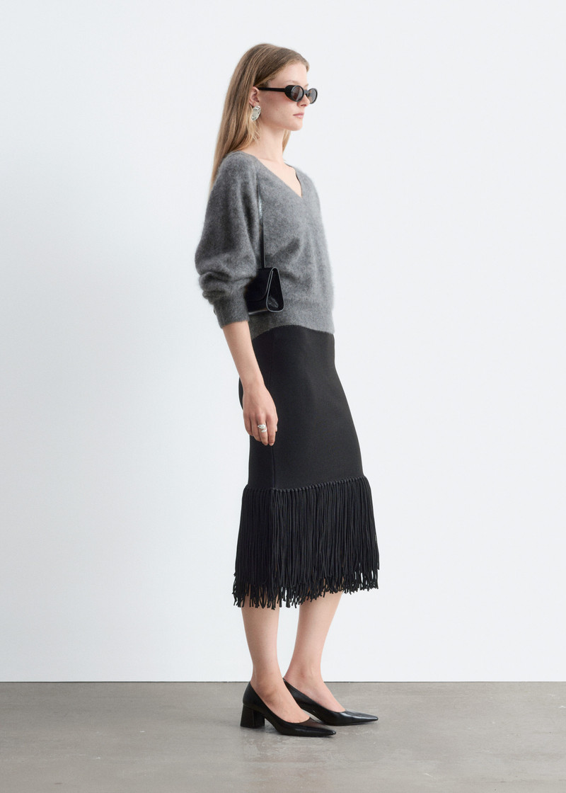 Fringed Midi Skirt 6