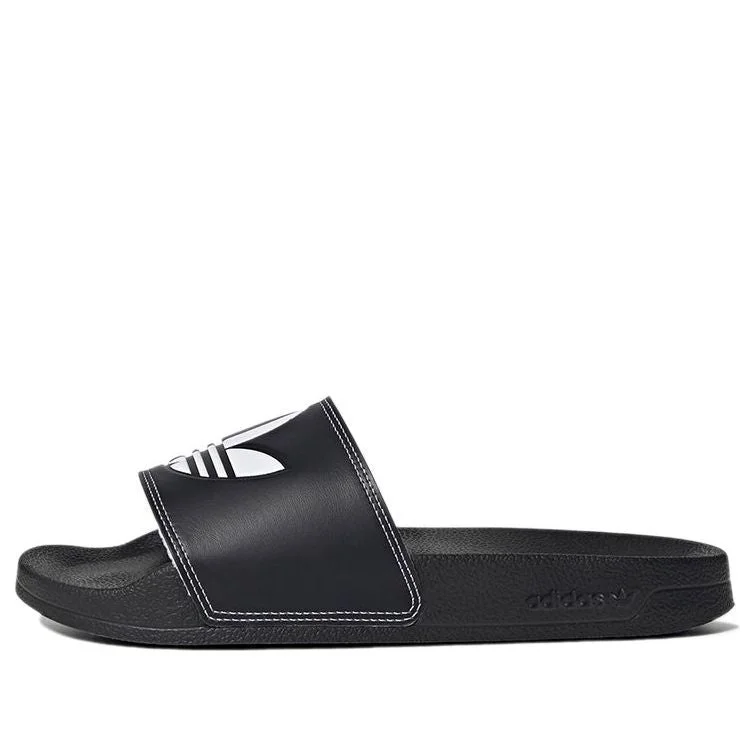 (WMNS) adidas Adilette Lite Slide 'Black White' H00136 - 1