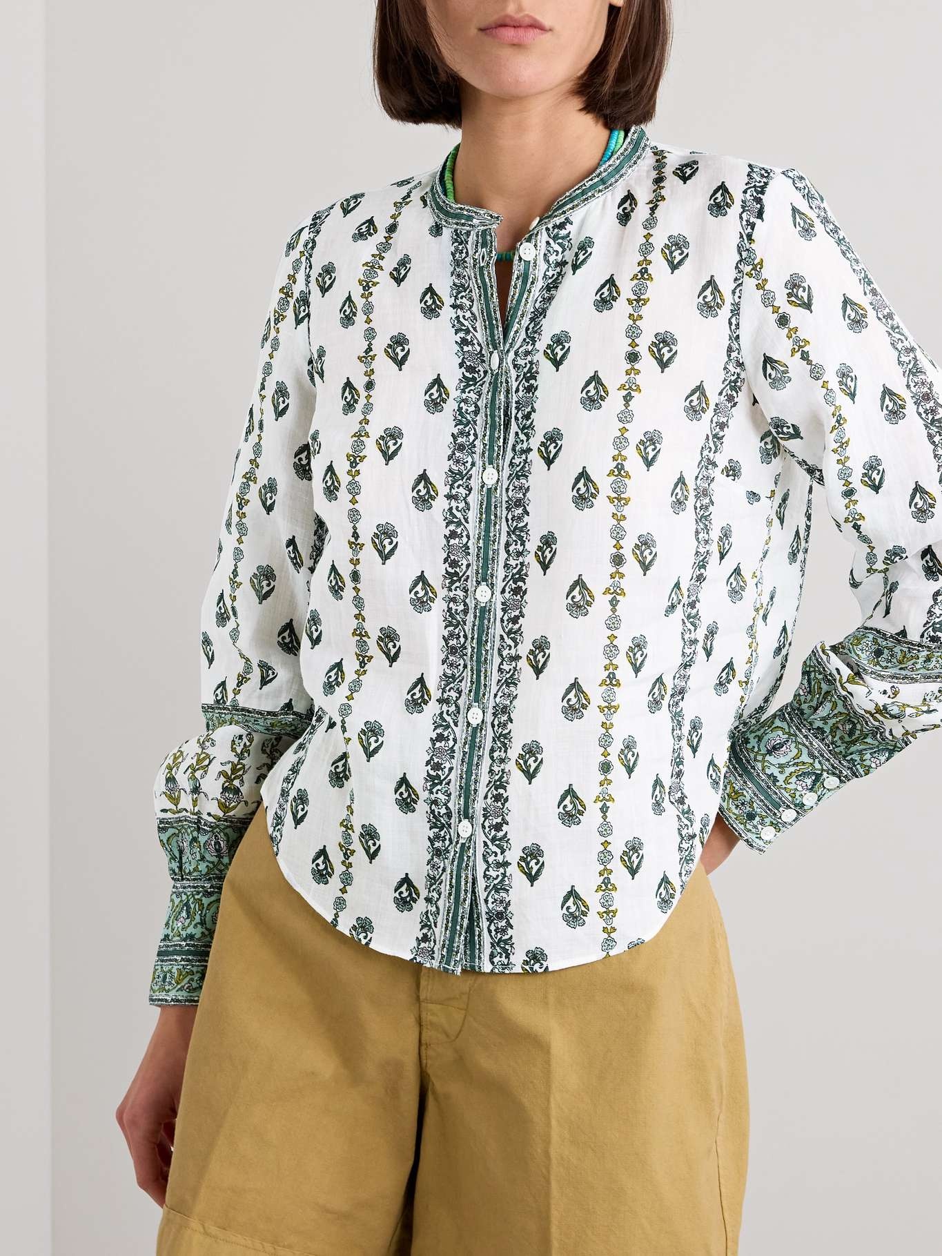 Thorp printed ramie shirt - 3