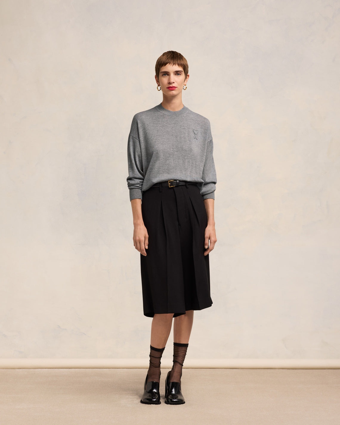 AMI DE COEUR EMBROIDERY CREWNECK SWEATER - 2
