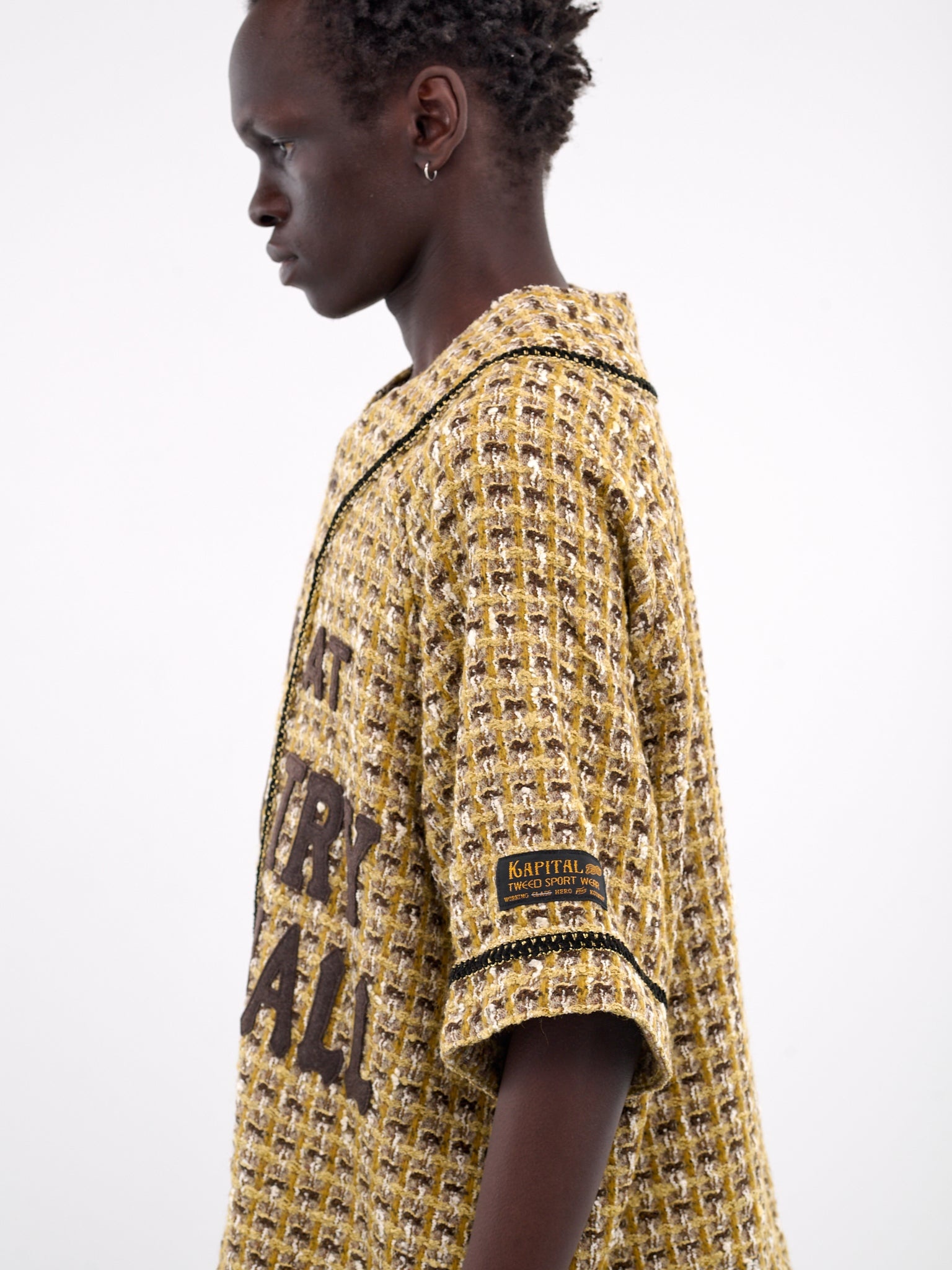Tweed Baseball Shirt - 4