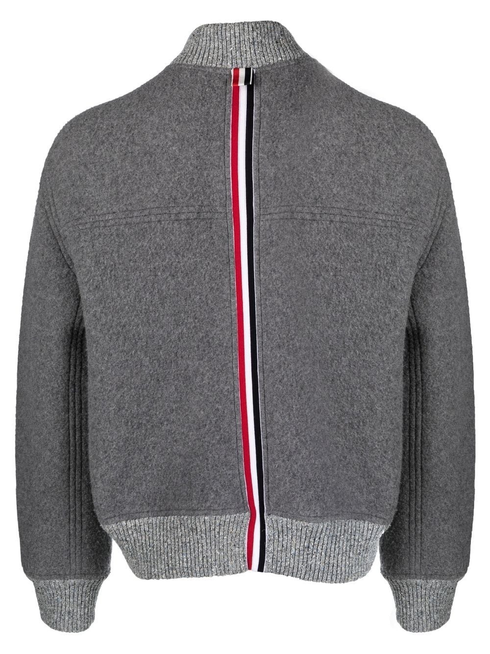 fleece-wool bomber jacket - 2